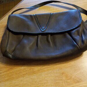 AUTHENTIC VINTAGE BALLY Brown Genuine Leather Bag Handbag Purse